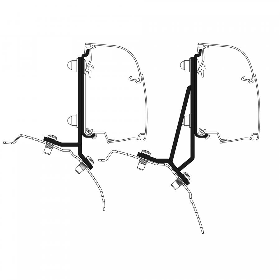 Artikelbild 1 des Artikels “Adapter Ford Transit / Tourneo Custom Minivan für Thule 4200, Satz “